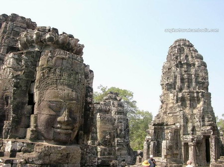 Temple Bayon au Cambodge